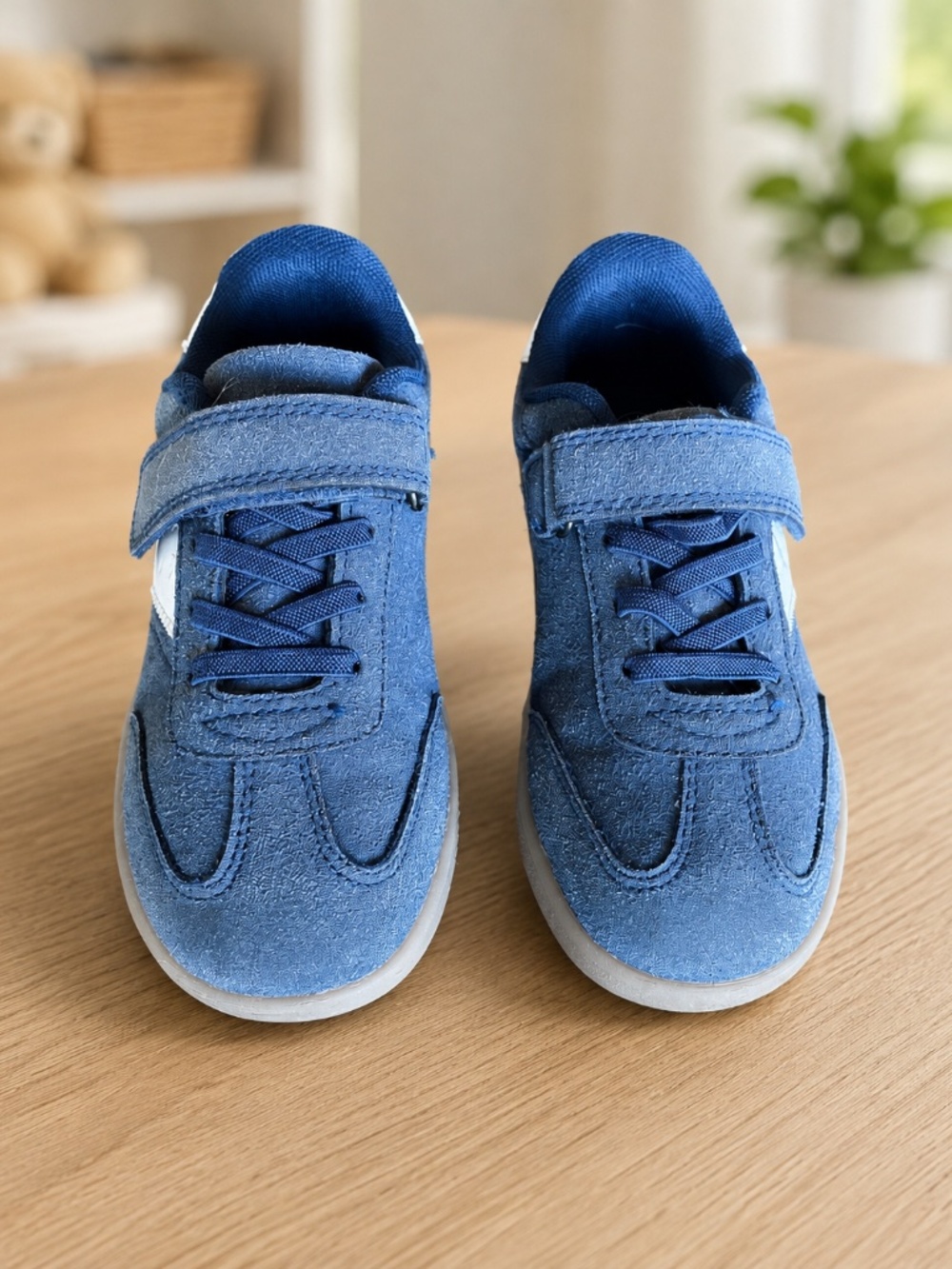 Vty Kids Blue Sneakers US Size 12 Velcro Casual Shoes